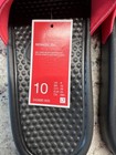 Nike Benassi Jdi Just Do It Slides Sandals Slippers Red Black Size 10 343880-605