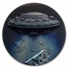 2025 Cameroon Alien    We Are Here 2 Oz  999 Colorized Silver Coin Uhr