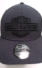 Harley-davidson Men s Tonal Logo Fitted 39thirty Baseball Hat Black Medium large