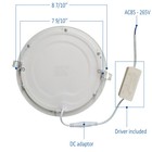 3w 6w 9w 12w 15w 18w 21w 24w Led Recessed Ceiling Light Panel Ultra Thin Round