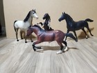 Lot Of 4 Mixed Vintage Breyer Horses Various Sizes Good Condition