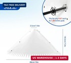 Squirrel Baffle For Bird Feeder Pole  White Squirrel Guard Baffle With Steel Spr