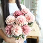 10 Pcs Artificial Hydrangea Fake Flowers Real Touch Bridal Bouquet Flowers Decor