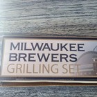 Milwaukee Brewers Grilling Set Brush And Tongs Unused Open Box 