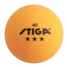 Stiga 3-star Table Tennis Balls Color Orange  Multiple Packs