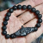 Rahu Tektite Bracelet Turn Misfortune Into Fortune Thai Amulet Protection