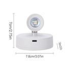 Rechargeable Led Spotlight With Timing Remote Control Multi-color Ambient Light