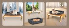 Heated Solid Wood Cat Perch  Removable Heating Pad For Window Seat  24h Timer