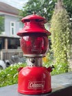 Glass Globe For Coleman 200a 202 242 249 Lantern  Dark  Red Color  Replacement