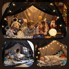 Full Bed Toddler Canopy Tent  Kids Indoor Canopy Privacy Space Sleep Tents