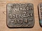 Antique Mexican Coin Lot Of 4 Mexico Trade Tokens