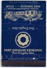 Vintage Matchbook Cover Army Fort Douglas Utah Original Headquarters Building