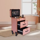 Rolling Cosmetic Case Professional Makeup Train Case Trolley Makeup Organizer Us