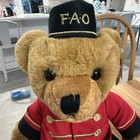 Fao Schwarz Teddy Bear Roy Soldier Animal Plush Nwt  g3