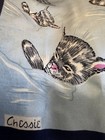 Chessie Cat Vintage Silk  Scarf 33x33 Adorable 