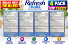 Refresh Optive Advanced Lubricant Eye Drops Twin Pack 10ml X8 Bottles Exp 12 27