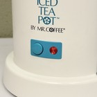 Mr  Coffee Iced Tea Pot Tm1 2 Quart Teal Blue Extra Lid New Open Box