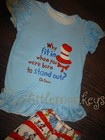 New Dr Seuss Cat In The Hat Shirt   Bell Pants Girls Boutique Outfit Set 