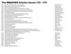 The Wrapper   Non-sport Magazine   Back Issues  170 - 217   You Pick
