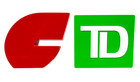 2 Vintage Red Commerce Bank  c  Logo And Green Td Bank Coin Box Piggy Banks Both