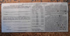 1961 -  25 Us Savings Bond Series E  Punch Card  Good Condition Free Shipping