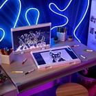 Crayola Ultimate Light Board White Led Drawing Tablet With 6 Gel Fx Markers
