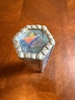 Vintage Stained Glass Kaleidoscope Blue Slag Handcrafted Toy Artisan Geometric