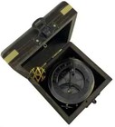 Brass Marine Nautical Sundial Compass West London With Wood Box Pocket Watch 3 