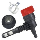Darlingao 2 Pack 90 Degree Fuel Gas Shut Off Valve  With Grommet Clamp 2 Pcs