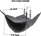 Large Ferret Hammock  Hanging Tunnel Bed For Cage Fit Rats Chinchilla - Grey