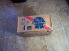 Vintage Pabst Blue Ribbon Beer 35 7 Ounce Bottles Case Box Wisconsin Wi Bar