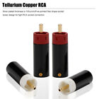 8pcs Star Line Rca Plug Gold silver Plated Tellurium Copper Hifi Rca Connectors