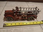 1920s Cast Iron Large Hubley Fire Truck 9 -1 2  With Bell Intact Original Nice