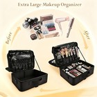 Makeup Case Large Makeup Bag Train Case 15 8 Inches