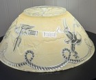 Vintage Western Cowboy Bucking Bronco Glass Lamp Shade Lasso Wagon Wheel 11 