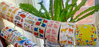 Retro Stickermagic Stickers Off The Roll  Pearly  Fuzzy  Prismatic   You Choose