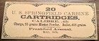 Vintage  45-70 Ammo Box Labels  1870s Frankford Arsenal Style
