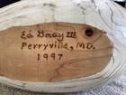 Original Ed Gray Iii Hand Carved Swan Perryville  Md 1997 Signed Wooden Swan
