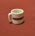 Vintage Nfl Football Washington Redskins Miniature White Cup mug 1 25  Tall
