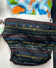 Lot Of 6 Mama Koala Cloth Diapers Washable Snaps With Inserts Animals Designs