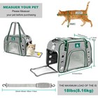 Pet Carrier Airline Approved For Cats Small Dogs Kitten - Collapsible Soft Sided
