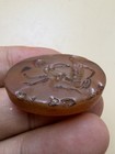 Ancient Carnelian Intaglio Erotic Scene Engraved Seal Stone Roman Greek Bead