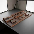 Bracelet Display Stand Velvet Finish Multi-tier Bracelet Stand Modular Design