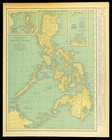 Antique Philippines Map Of The Philippine Islands Wall Art Old Original Luzon