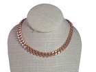Pure Solid Raw Copper Cuban Chain Necklace Curb Link Arthritis Therapy Necklace