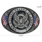 The United States Of America Seal Usa Flag Patriotic Belt Buckle With Eagle