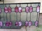 Antique Architectural Salvage Transom Luxfer Prism Stained Glass Windows 24  Ft