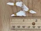 1 12 Scale Dollhouse Miniature White Table Napkins With Gold Rings Set Of 4