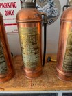Vintage Julius Pearse Fire Extinguisher Antique Copper Brass Empty