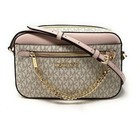 Michael Kors -jet Set Item Large East West Zip Chain Crossbody Bag Vanilla Pink